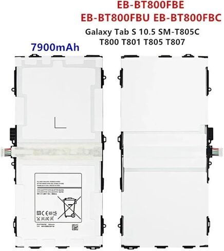 بطارية EB-BT800FBE EB-BT800FBU/FBC لجهاز Tab S 10.5 SM-T805C/T800/T801/T805/T807 مع الأدوات in Kuwait