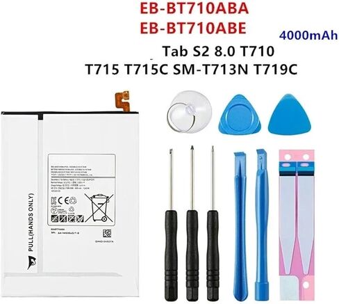 بطارية EB-BT710ABA EB-BT710ABE بقدرة 4000 مللي أمبير في الساعة لجهاز Tab S2 8.0 SM-T710 T713 T715 T719C T713N مع أدوات in Kuwait