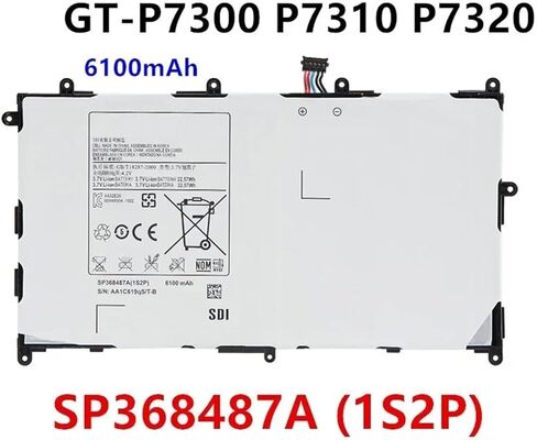 بطارية بديلة للكمبيوتر اللوحي SP368487A (1S2P) بقدرة 6100 مللي أمبير in Kuwait