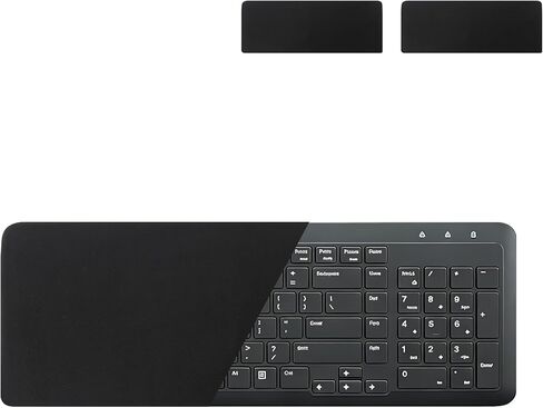 2-Pack Keyboard Dust Cover for 104/108 Full-Size Keyboards - Black Lycra Fabric, Stretchy & Soft in Kuwait