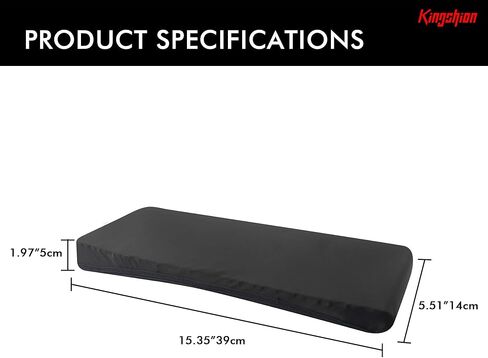 2-Pack Keyboard Dust Cover for 104/108 Full-Size Keyboards - Black Lycra Fabric, Stretchy & Soft in Kuwait