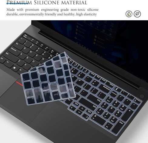 غطاء لوحة المفاتيح لجهاز 2026 16 بوصة Lenovo ThinkPad T16 Gen 4/3/2/1، ThinkPad E16 Gen 1/2 16 بوصة، Thinkpad P16 P16v P16s Gen 2/1، Thinkpad L15 Gen 4/3 15.6 بوصة (لا يناسب Thinkpad L15 Gen 2/1) - أسود in Kuwait