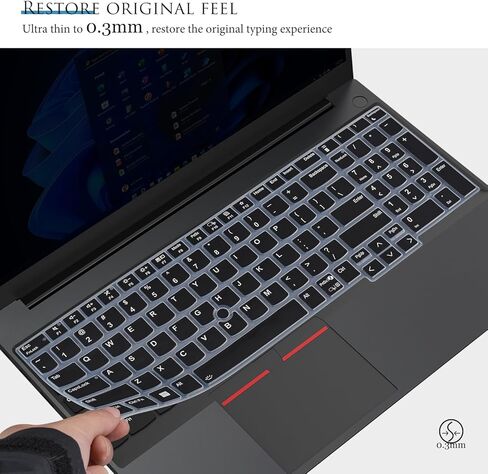 غطاء لوحة المفاتيح لجهاز 2026 16 بوصة Lenovo ThinkPad T16 Gen 4/3/2/1، ThinkPad E16 Gen 1/2 16 بوصة، Thinkpad P16 P16v P16s Gen 2/1، Thinkpad L15 Gen 4/3 15.6 بوصة (لا يناسب Thinkpad L15 Gen 2/1) - أسود in Kuwait
