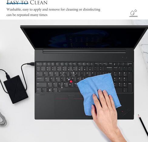 غطاء لوحة المفاتيح لجهاز 2026 16 بوصة Lenovo ThinkPad T16 Gen 4/3/2/1، ThinkPad E16 Gen 1/2 16 بوصة، Thinkpad P16 P16v P16s Gen 2/1، Thinkpad L15 Gen 4/3 15.6 بوصة (لا يناسب Thinkpad L15 Gen 2/1) - أسود in Kuwait