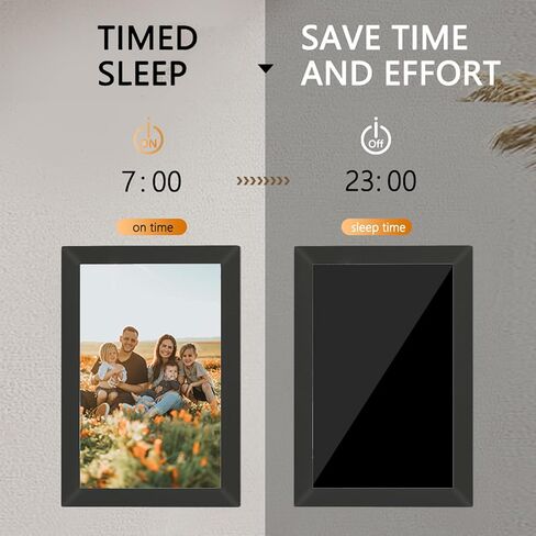 Yunseity 13.3 Inch Digital Picture Frame, WiFi Smart Photo Frame with 32GB Storage LCD Touchscreen Auto Rotate, for APP Home Office (US Plug) in Kuwait