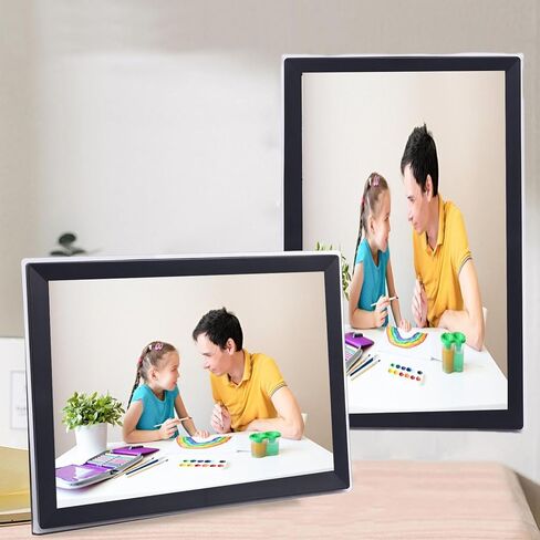 إطار صورة رقمي EBTOOLS مقاس 15 بوصة، واي فاي مع دقة 1024 × 768 عالية الدقة ودوران تلقائي وسعة تخزين 32 جيجابايت لتطبيق Uhale، ومشاركة الصور عبر شبكة USB PC لديكور المنزل والمكتب (الولايات المتحدة) in Kuwait