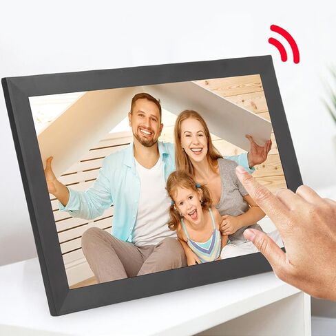 إطار صور رقمي EBTOOLS مقاس 16.7 بوصة، وإطار صور ذكي WiFi مع شاشة LCD عالية الدقة 1920x1080 ومساحة تخزين 32 جيجابايت، لمكتب منزلي 9.0 (الولايات المتحدة) in Kuwait