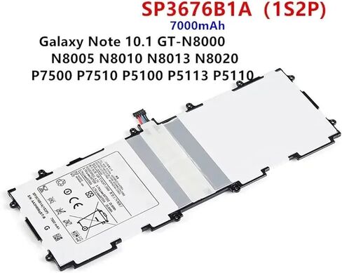 SP3676B1A 7000mAh Battery for Note 10.1 GT-N8000 N8005 N8010 N8013 N8020 P7500 P7510 P5100 P5113 in Kuwait