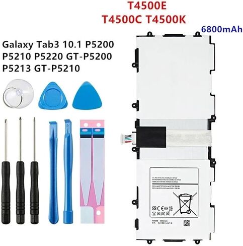 بطارية T4500C T4500E T4500K بقدرة 6800 مللي أمبير في الساعة لجهاز Tab3 P5200 P5210 P5220 P5213 مع الأدوات in Kuwait