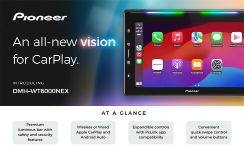 بايونير DMH-WT6000NEX مستقبل وسائط متعددة رقمي أحادي DIN مقاس 10.1 بوصة مزود بكاميرا احتياطية in Kuwait