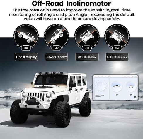 Car Radio Qualcomm for Jeep Wrangler JL & Gladiator JT 2018-2022 [4GB+64GB], 10 inch Touch Screen Android 13 Stereo with Wireless Carplay Android Auto/GPS/AM/FM/5G WiFi/DSP in Kuwait