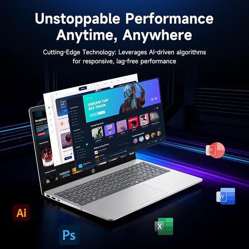 كمبيوتر محمول HP بشاشة لمس 15.6 بوصة FHD، 10-Core Intel i5-1334U (Beat i7-1255U حتى 4.6 جيجا هرتز) 16 جيجا بايت رام 1 تيرابايت SSD، Win 11 WiFi6 Bluetooth5.4 كمبيوتر محمول بكاميرا ويب - كمبيوتر لألعاب الأعمال مع ملحقات GM in Kuwait