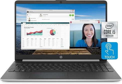 HP 15.6" FHD Touchscreen Laptop Computer for Business, AMD Ryzen 7 7730U (Up to 4.5GHz), 32 GB RAM, 2 TB SSD, AMD Radeon Graphics, WiFi 6, Long Battery, HD Webcam, Copilot Key, Windows 11 Pro, Silver in Saudi Arabia