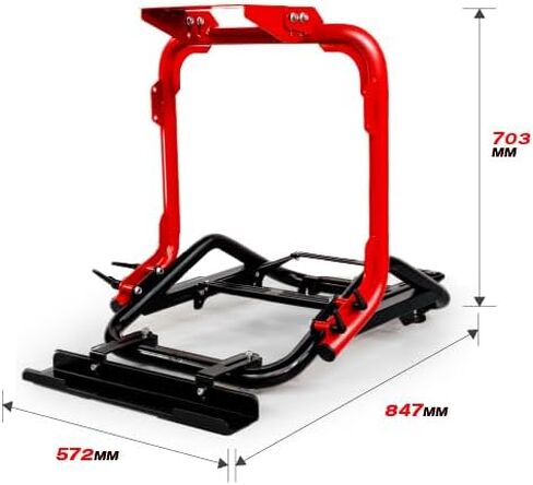 قمرة قيادة سباق Sim قابلة للطي - إطار مقعد ألعاب عالي التحمل متوافق مع Logitech وThrustmaster وFanatec وMOZA وSimagic - تصميم موفر للمساحة للاستخدام المنزلي in Kuwait