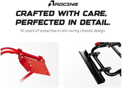 قمرة قيادة سباق Sim قابلة للطي - إطار مقعد ألعاب عالي التحمل متوافق مع Logitech وThrustmaster وFanatec وMOZA وSimagic - تصميم موفر للمساحة للاستخدام المنزلي in Kuwait