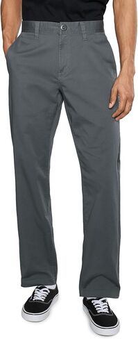 Volcom Men's Frickin Modern Fit Stretch Chino Pant, Black 1, 30W x 32L in Kuwait