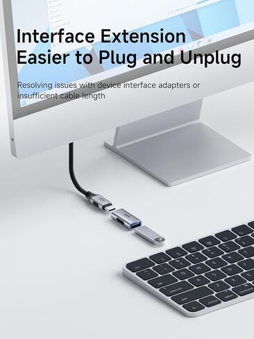 محول USB 3.2، 2 حزمة، USB A أنثى إلى موصل أنثى OTG محول 10 جيجابت في الثانية 60 وات موسع كابل لأجهزة الكمبيوتر المحمولة وشاحن الكمبيوتر ولوحة مفاتيح ماوس السيارة (ZJTN01) in Kuwait
