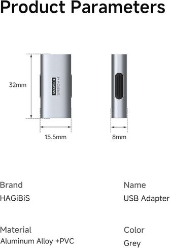 محول USB 3.2، 2 حزمة، USB A أنثى إلى موصل أنثى OTG محول 10 جيجابت في الثانية 60 وات موسع كابل لأجهزة الكمبيوتر المحمولة وشاحن الكمبيوتر ولوحة مفاتيح ماوس السيارة (ZJTN01) in Kuwait