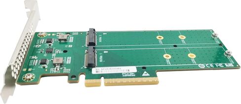 PCIe4.0 x8 to Dual Ports M.2 NVMe SSD Adapter Support 2260/2280/22110 in Kuwait