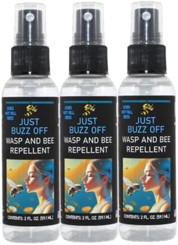 Wasp & Bee Repellent 2 Oz. Pack of 3, 100% Organic, Deet Free, Eco Friendly. Designed to Protect Humans and Insects. - Small in Kuwait