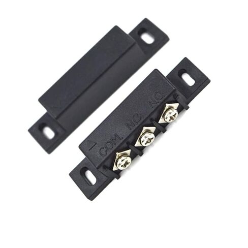 2Pack MC-31B Magnetic Reed Switch Wired Surface Mount Normally Open Closed NC NO Door Contact Sensor Alarm Magnetic Door Switch Black in Kuwait