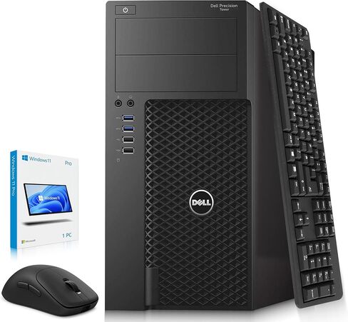 كمبيوتر سطح المكتب Dell Precision 3620 Mini Tower - Intel Core i5-6500 الجيل السادس - ذاكرة وصول عشوائي سعتها 16 جيجابايت - محرك أقراص SSD سعة 512 جيجابايت - لوحة مفاتيح وماوس لاسلكيين - WiFi - Windows 11 Pro - كمبيوتر محطة العمل (متجدد) in Kuwait