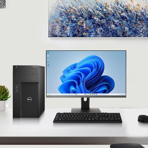 كمبيوتر سطح المكتب Dell Precision 3620 Mini Tower - Intel Core i5-6500 الجيل السادس - ذاكرة وصول عشوائي سعتها 16 جيجابايت - محرك أقراص SSD سعة 512 جيجابايت - لوحة مفاتيح وماوس لاسلكيين - WiFi - Windows 11 Pro - كمبيوتر محطة العمل (متجدد) in Kuwait