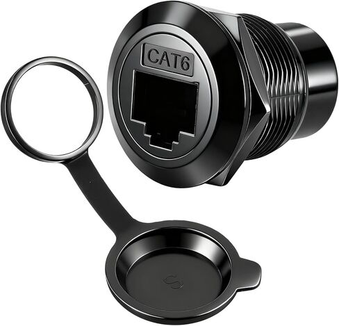 1 حزمة RJ45 CAT6 لوحة جبل محول الحاجز تغذية من خلال المقرنة مع غطاء مقاوم للماء الغبار من أنثى إلى أنثى إيثرنت تمرير من خلال موصل XLR/D-لوحة محول واجهة قابلة للتركيب in Kuwait