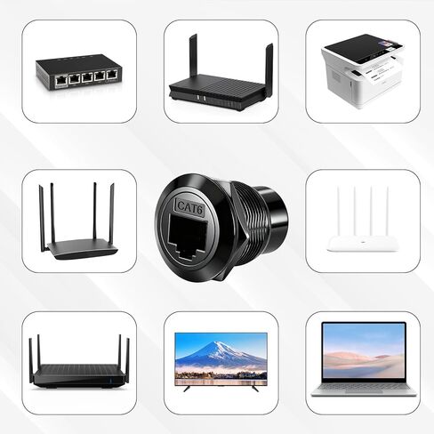 1 حزمة RJ45 CAT6 لوحة جبل محول الحاجز تغذية من خلال المقرنة مع غطاء مقاوم للماء الغبار من أنثى إلى أنثى إيثرنت تمرير من خلال موصل XLR/D-لوحة محول واجهة قابلة للتركيب in Kuwait