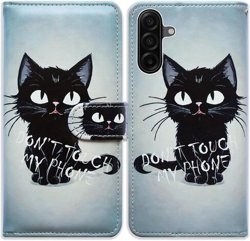 Bcov Case for Galaxy A17 5G,Cute Brown Cat Leather Flip Phone Case Wallet Cover with Card Slot Holder Kickstand Case for Samsung Galaxy A17 5G in Saudi Arabia