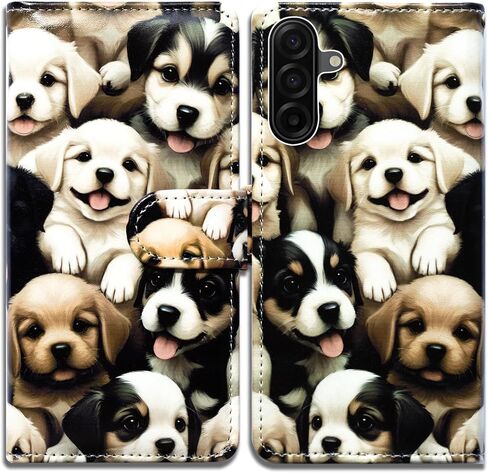 Bcov Case for Galaxy A17 5G,Cute Brown Cat Leather Flip Phone Case Wallet Cover with Card Slot Holder Kickstand Case for Samsung Galaxy A17 5G in Saudi Arabia