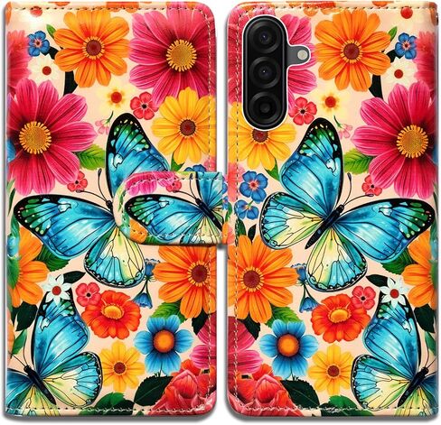Bcov Case for Galaxy A17 5G,Cute Brown Cat Leather Flip Phone Case Wallet Cover with Card Slot Holder Kickstand Case for Samsung Galaxy A17 5G in Saudi Arabia