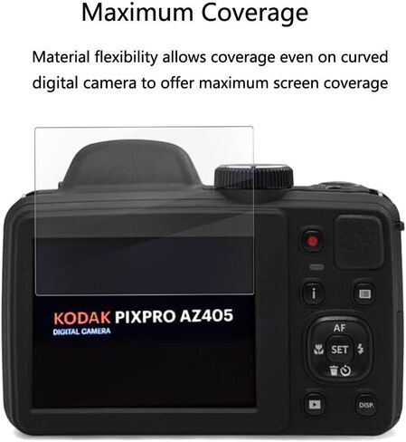 واقي شاشة Kodak PIXPRO AZ405 - [3 عبوات] طبقة TPU ناعمة وشفافة عالية الدقة [مضادة لبصمات الأصابع] [مضادة للخدش] [خالية من الفقاعات] متوافقة مع كاميرا Kodak PIXPRO AZ405 الرقمية in Kuwait