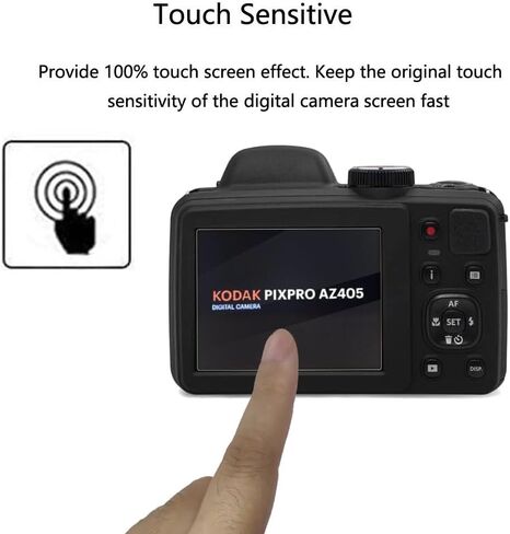 واقي شاشة Kodak PIXPRO AZ405 - [3 عبوات] طبقة TPU ناعمة وشفافة عالية الدقة [مضادة لبصمات الأصابع] [مضادة للخدش] [خالية من الفقاعات] متوافقة مع كاميرا Kodak PIXPRO AZ405 الرقمية in Kuwait