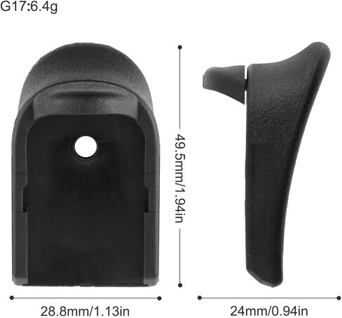 حزمة من 2 قبضة تناسب موديلات Glock 17,18,19,22,23,24,25,31,32,34,35,37,38 - مجلات مبطنة معدنية بالكامل (Glock-M/2 قطعة) (2) in Kuwait
