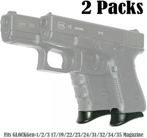 حزمة من 2 قبضة تناسب موديلات Glock 17,18,19,22,23,24,25,31,32,34,35,37,38 - مجلات مبطنة معدنية بالكامل (Glock-M/2 قطعة) (2) in Kuwait