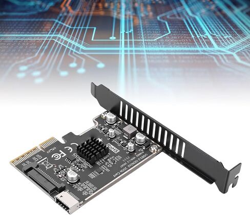 بطاقة توسيع LICAEVEY PCI Express، محول USB 3.2 بسرعة 20 جيجابت في الثانية PCIe إلى USB C مع واجهة أمامية من النوع C، لأجهزة الكمبيوتر التي تعمل بنظام التشغيل MacOS in Kuwait