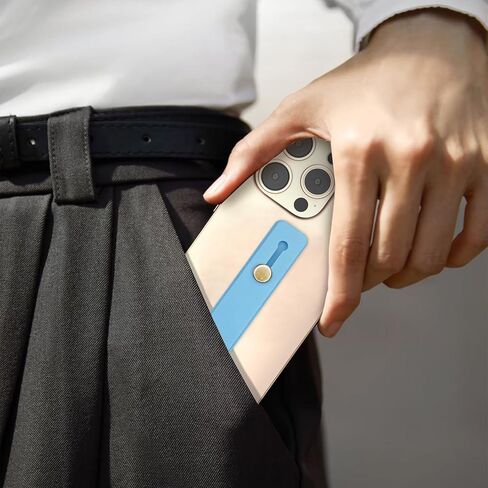 Phone Grip Holder, 4 Pack Cell Phone Grip Strap Telescopic Finger Strap Stand Universal Finger Kickstand for Most Smartphone - Pink Green Blue Purple in Kuwait