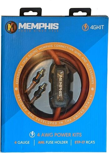 Memphis PRXE12DFT صندوق مضخم صوت مزدوج 12 بوصة LED + حزمة PRX800.1V2 800 واط أحادية أمبير مع مجموعة أسلاك ذات 4 قياسات ووحدة تحكم LED in Kuwait