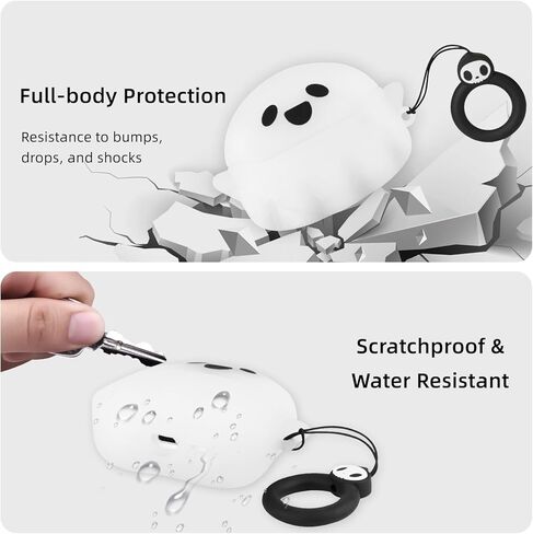 for AirPods Pro 3 Case 2025 Cute, Luminous Funny 3D Ghost Case Designed for Apple AirPods Pro 3rd Generation, Soft Silicone Anime AirPods Pro 3 Cases Cover for Women Men Kids Teens Girls Boys in Kuwait