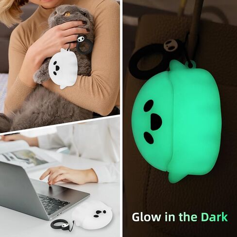 لـ AirPods Pro 3 Case 2025، حافظة شبح ثلاثية الأبعاد لطيفة ومشرقة ومضحكة مصممة لـ Apple AirPods Pro 3rd Generation، غطاء من السيليكون الناعم Anime AirPods Pro 3 للنساء والرجال والأطفال والمراهقين والبنات والأولاد in Kuwait