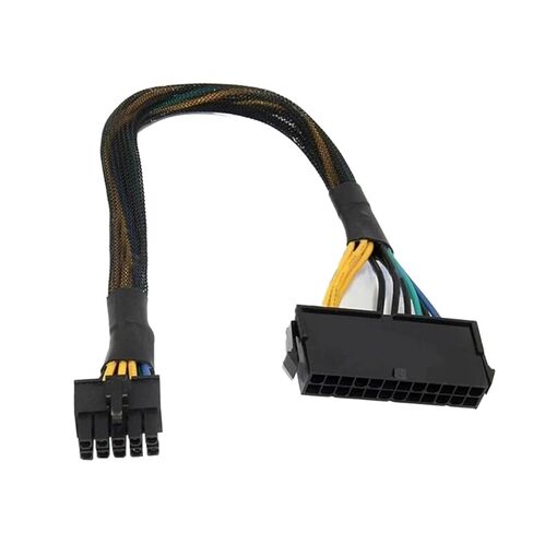24 Pin to 10 ATX PSU Power Adapter Cable for Motherboard with Port 20cm/30cm Length(for A 20cm) in Saudi Arabia
