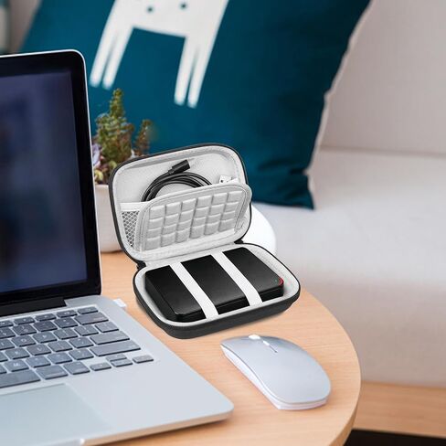 حقيبة حمل القرص الصلب Lacdo لجهاز Buffalo HDD USB 3.1(Gen.1) محرك الأقراص الصلبة الخارجي المحمول 500 جيجابايت 1 تيرابايت EVA حقيبة سفر واقية مقاومة للصدمات ومقاومة للماء، أسود in Kuwait