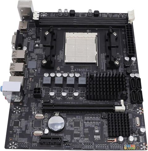 A78SD3 Desktop Motherboard, AM3 Socket for Series APU Processor with 2 Channel DDR3 16GB RAM, 4 3.0 Ports, PCIe X16 in Kuwait