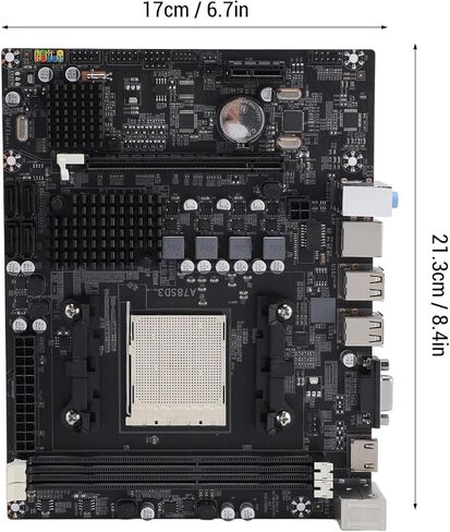 A78SD3 Desktop Motherboard, AM3 Socket for Series APU Processor with 2 Channel DDR3 16GB RAM, 4 3.0 Ports, PCIe X16 in Kuwait