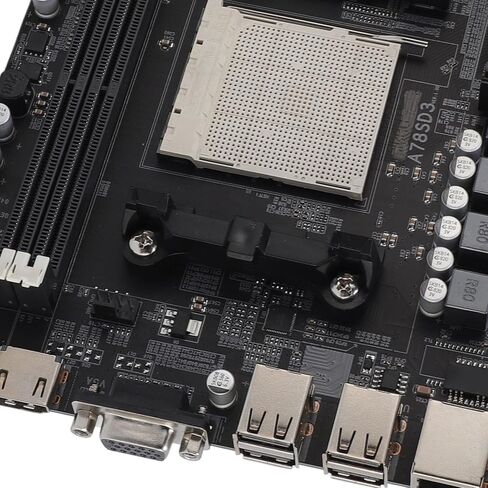 A78SD3 Desktop Motherboard, AM3 Socket for Series APU Processor with 2 Channel DDR3 16GB RAM, 4 3.0 Ports, PCIe X16 in Kuwait