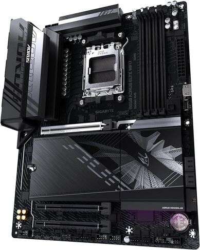 اللوحة الأم GIGABYTE B850 AORUS Elite WIFI7 - وحدات المعالجة المركزية سلسلة AMD Ryzen 9000، 14+2+2 مرحلة رقمية VRM، حتى 8200 ميجاهرتز DDR5 (OC)، 1xPCIe 5.0 + 2xPCIe 4.0 M.2، 2.5 LAN، WiFi 7، USB 3.2 Gen 2x2 in Kuwait