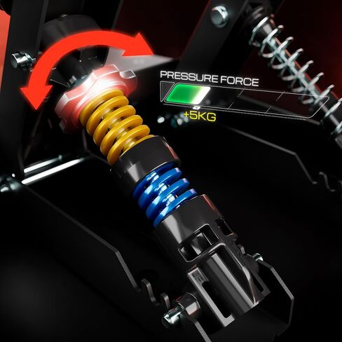 Thrustmaster Raceline Pedals III LC - مجموعة Simracing ذات 3 دواسات تتميز بدواسة فرامل مع مستشعر خلية الحمل (220 رطل / 100 كجم) - لأجهزة PS5، PS4، Xbox Series، Xbox One، الكمبيوتر الشخصي in Kuwait