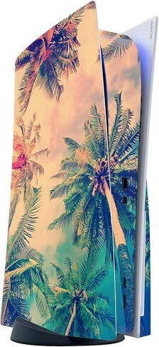 ITS A Skin Skins Compatible with Sony Playstation 5 Console Disc Edition - Protective Decal Overlay Stickers wrap Cover - Coconut Trees in Kuwait
