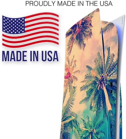 ITS A Skin Skins Compatible with Sony Playstation 5 Console Disc Edition - Protective Decal Overlay Stickers wrap Cover - Coconut Trees in Kuwait